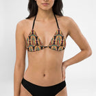 Tiny Virgen de Guadalupe string bikini top