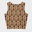 Virgen de Guadalupe crop top allover
