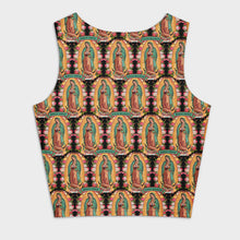 Virgen de Guadalupe crop top allover