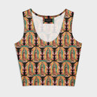 Virgen de Guadalupe crop top allover