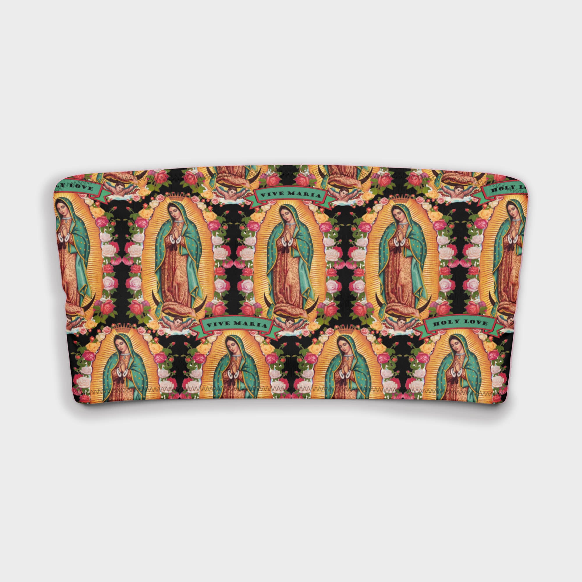 Virgen de Guadalupe bandeau bikini top