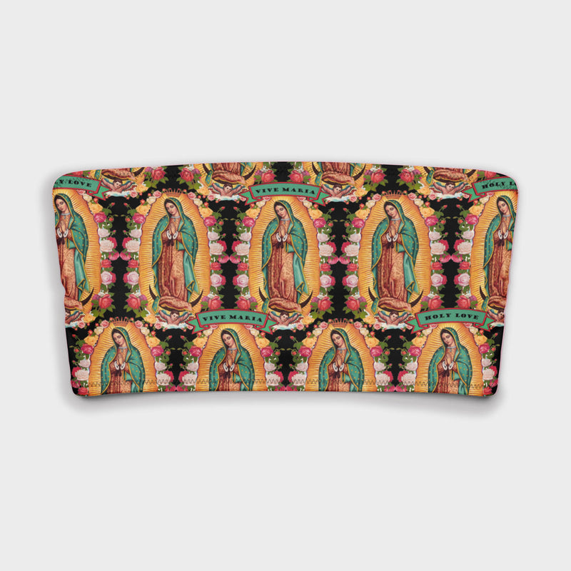 Virgen de Guadalupe bandeau bikini top