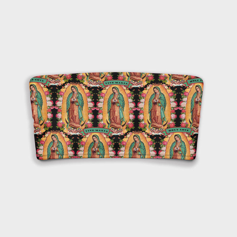 Virgen de Guadalupe bandeau bikini top