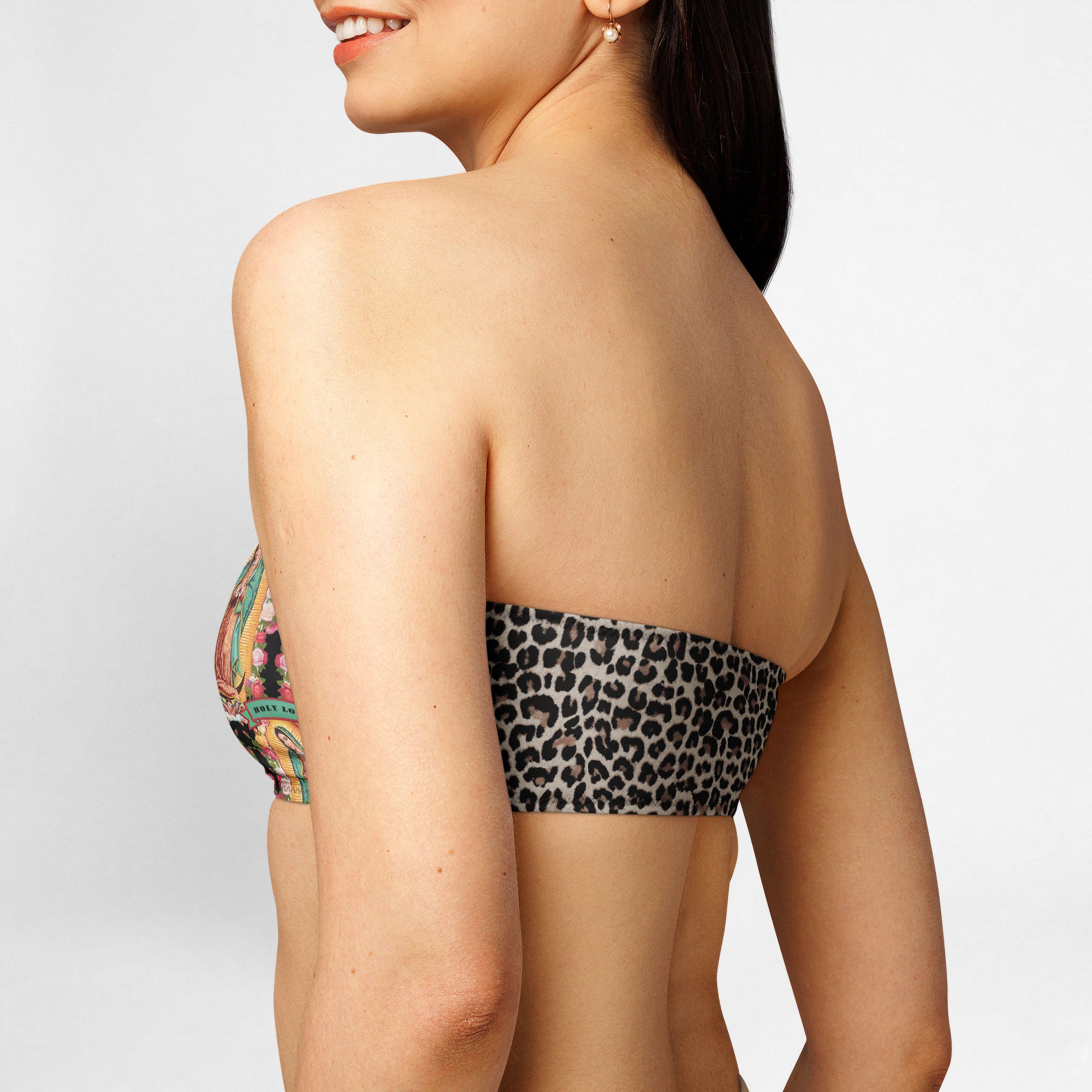 Virgen de Guadalupe bandeau bikini top