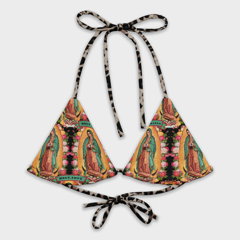 Virgen de Guadalupe Triangel Bikini Top