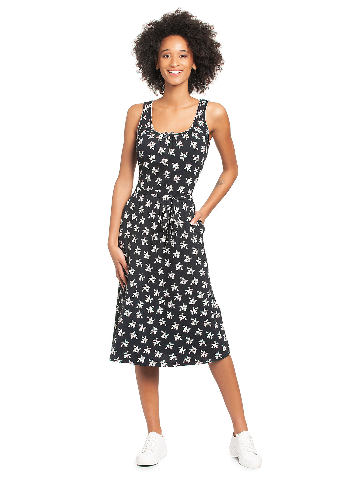 Vive Maria Cherry Summer Damen A-Linien-Kleid vulkanblau