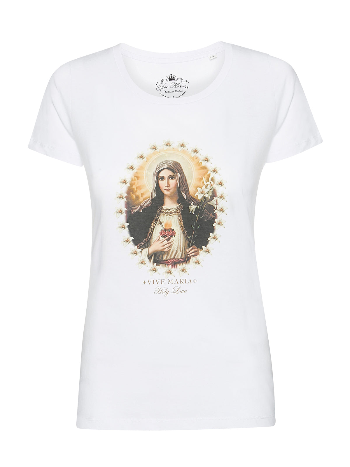Vive Maria Holy Love Damen T-Shirt weiss