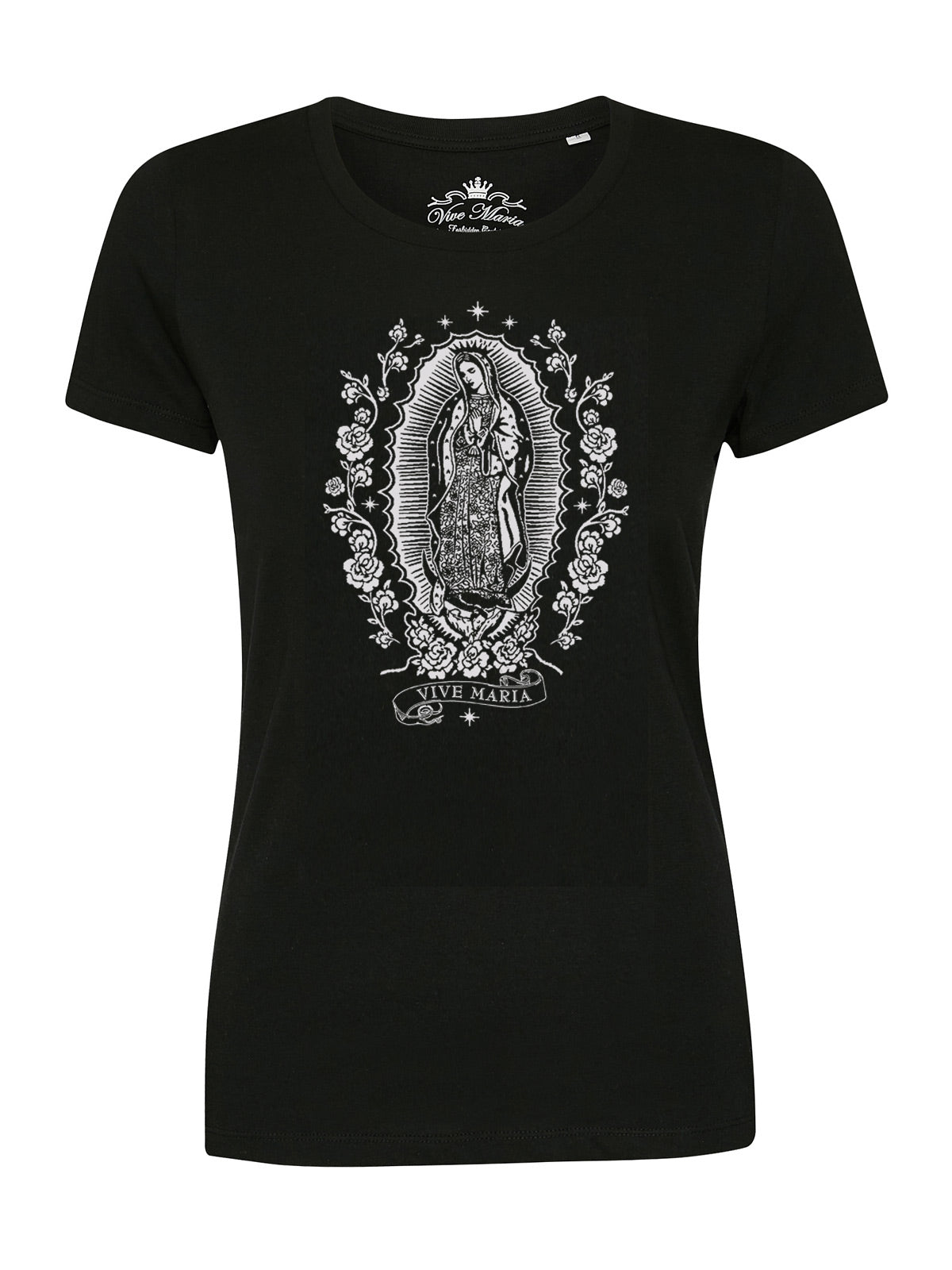 Vive Maria Holy Virgin Damen T-Shirt schwarz