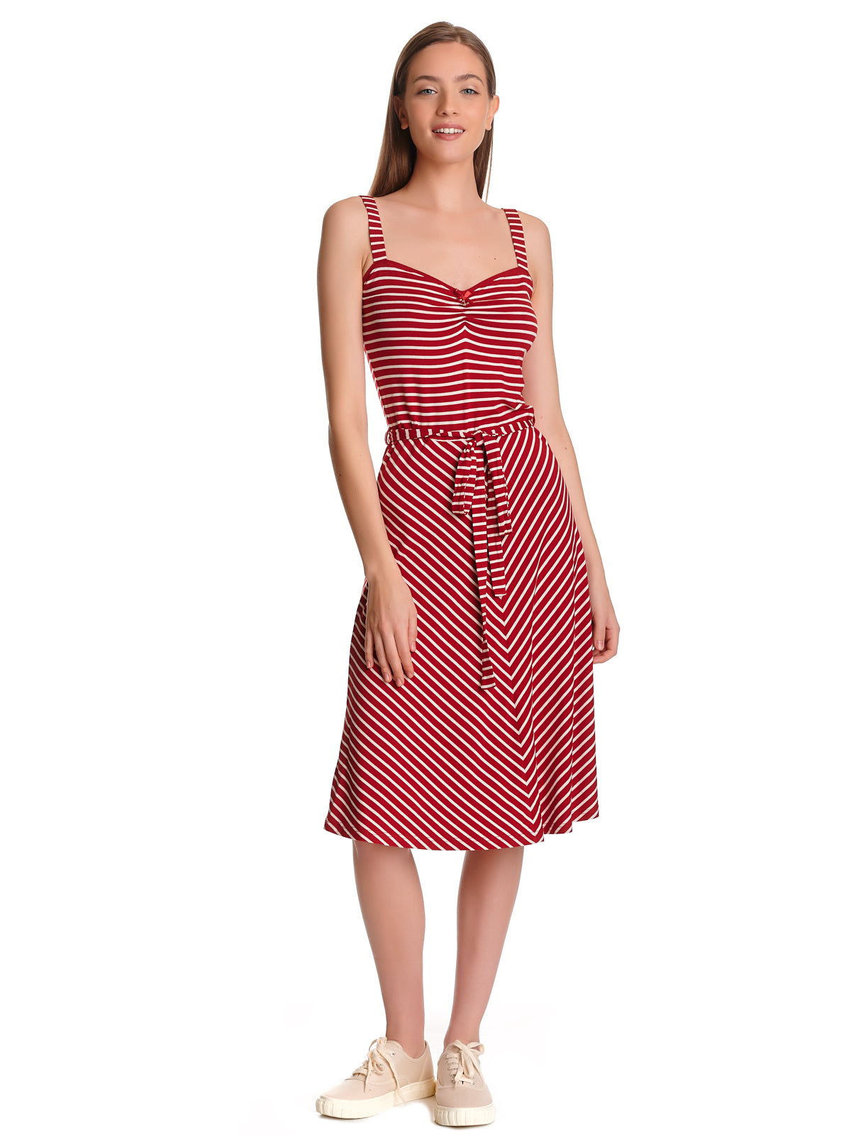 Vive Maria Summer Capri Damen Trägerkleid rot allover