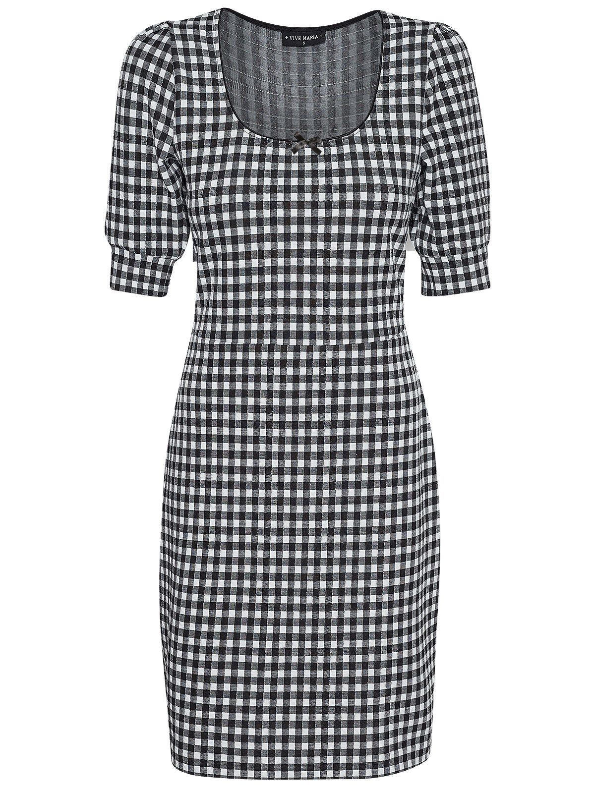 Vive Maria Vichy Etui Damen Etuikleid schwarz/creme