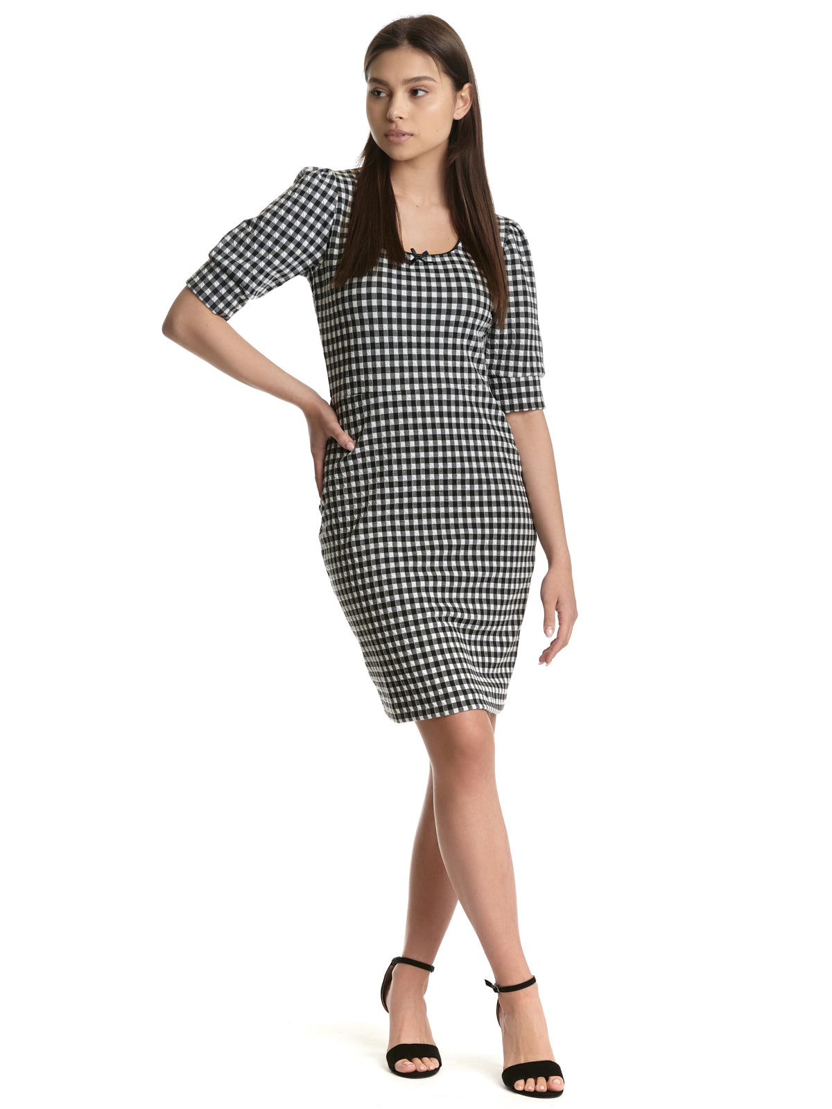 Vive Maria Vichy Etui Damen Etuikleid schwarz/creme