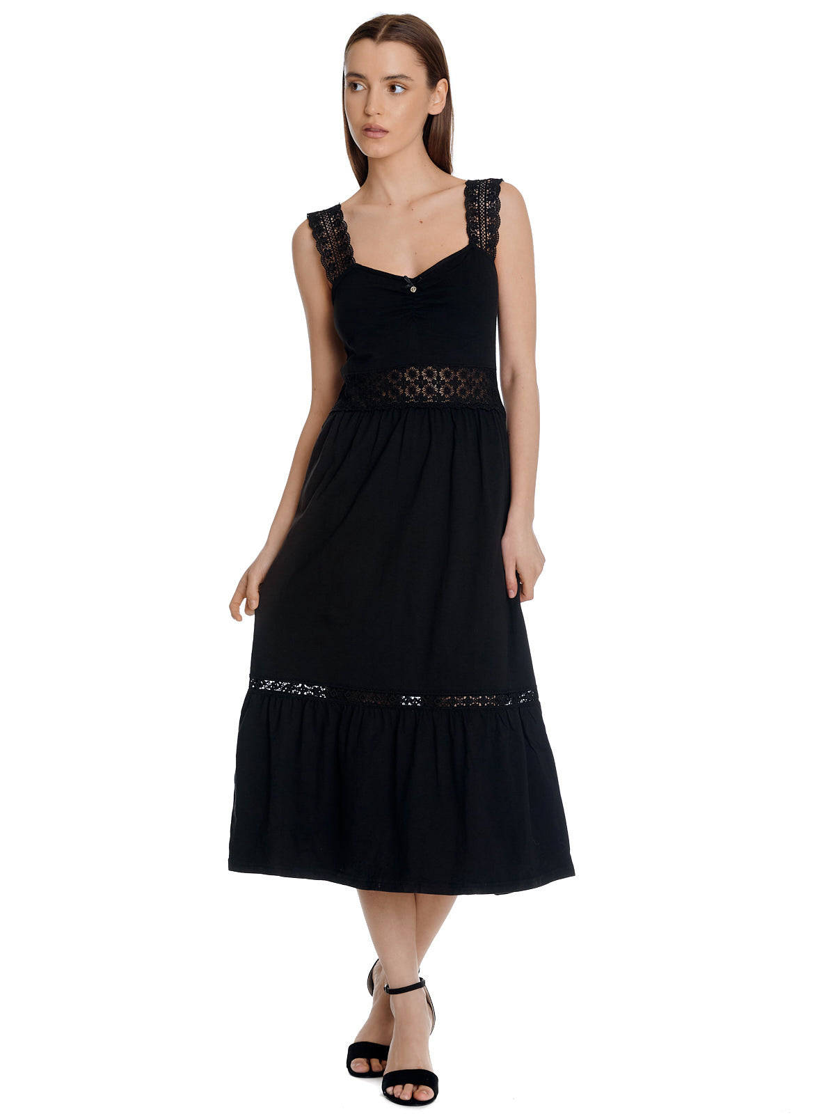 Vive Maria Weekend Summer Damen Trägerkleid schwarz